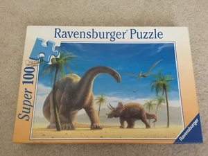 Ravensburger Super 100 Dinosaurs Jigsaw Puzzle 100 Pcs Triceratops #108701 - Picture 1 of 12