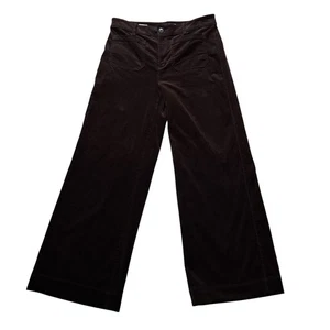 LOFT Hose Damen 6 dunkelbraun The Palmer weites Bein Cord aufgesetzte Taschen Herbst - Bild 1 von 11