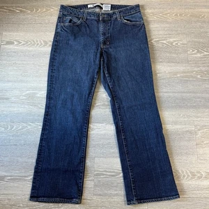 Vintage GAP Bootcut Stretch Jeans Dark Blue Ankle Women's Size 10 Ankle Y2K - Picture 1 of 7