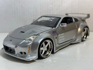 JADA DUB CITY 2003 NISSAN 350Z SILVER 1:24 DIECAST MODEL CAR NEW NO BOX - Picture 1 of 12