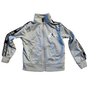 Nike Air Jordan Youth Track Jacket Full Zip Sz. M Gray Basketball - Picture 1 of 4