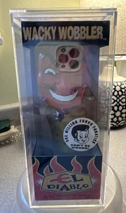 FUNKO El Diablo Gold Green Suit Jacket Wacky Wobbler Bobblehead Clear Box - Picture 1 of 18
