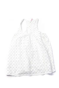 Zimmermann Girls Sleeveless Scoop Neck Floral Embroidered Tank Top White Size 8 - Picture 1 of 4