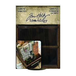 Tim Holtz Card File Vignette, Brown - Picture 1 of 3