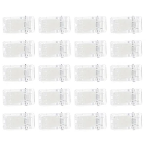 20 piezas clips de resorte transparentes autoadhesivos clips de pared pequeños pegajosos - Imagen 1 de 12