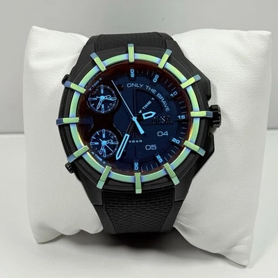 Diesel Framed DZ1986 Multicolor Face Black Dial Black Silicone Band Men’s Watch - Image 1 of 4