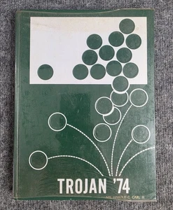 1974 Hampshire High School Yearbook Romney WV Trojan 74 Hardcover Vtg - Picture 1 of 6