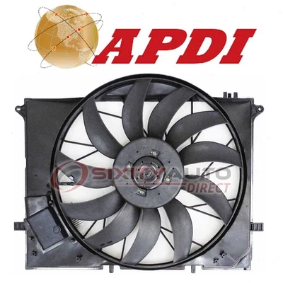 APDI Dual Radiator & Condenser Fan Assembly for 2001-2006 Mercedes-Benz S55 wy Foto 1 de 4