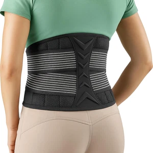 Cintura Di Supporto per Schiena Con 8 Molle - Busto Ortopedico Lombare L(100-110 - Foto 1 di 12