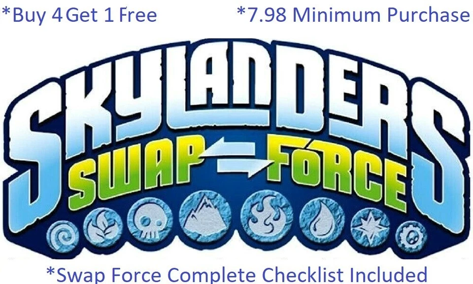 * Buy 4=1Free Skylanders Swap Force Complete UR Set w Checklist*$7.98Minimum 👾 - Image 1 of 1