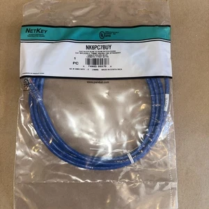 Panduit NetKey NK6PC7BUY Cat 6 UTP RJ45 7 ft Blue Patch Cord - Picture 1 of 2