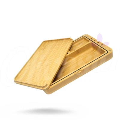 RAW / OLIVASTU Raw Wooden Spirit Box Rolling Tray Box Deluxe Premium Wooden Storage NEW