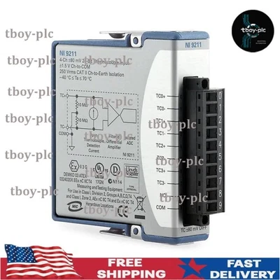 US Free TAX NEW National Instruments NI-9211 NI9211 C Series Temperature Input - Image 1 of 4