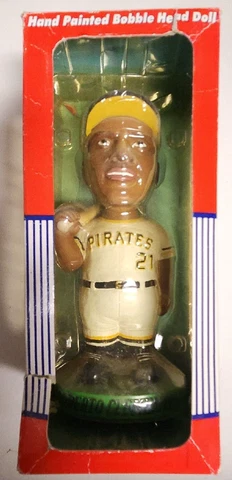 ROBERTO CLEMENTE #21 Pittsburgh Pirates 2001 Bobble Dobbles Bobblehead NEW Cover