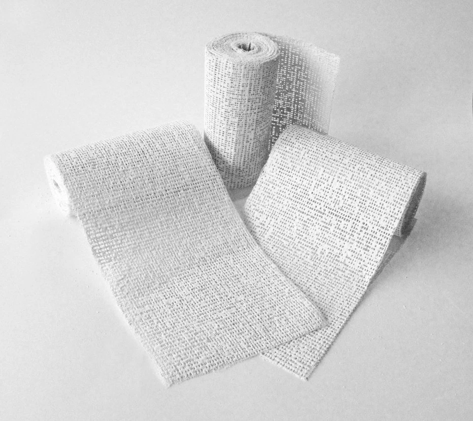 BCREATIVETOLEARN White Modroc Plaster of Paris Papier Mache Pack of 8cm x 3m Rolls Kids Modelling