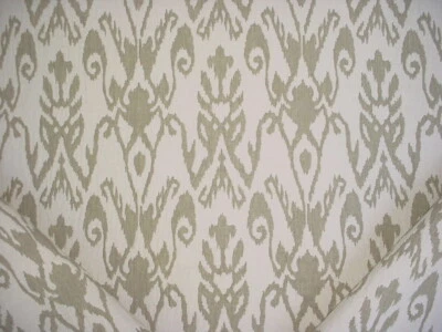 9-3/4Y Ralph Lauren LFY68793F Ezra Flax Sandstone Ikat Damask  Upholstery Fabric - Image 1 of 4