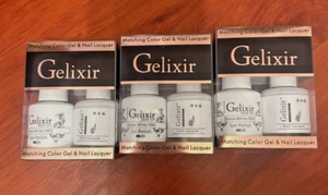 Gelixir Soak Off Gel Duo Matching WHITE #090 15ml 0.5oz - 3 DUO - Picture 1 of 1