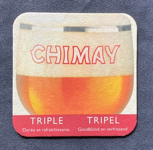 Vintage sottobicchiere Birra CHIMAY Triple Tripel Trappist coaster untersetzer - Picture 1 of 2
