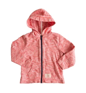 Country Road Toddler Dark Pink Striped Full Zip Hoodie Size 16-24 Months - Picture 1 of 4