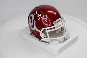 Billy Bowman Jr. Signiertes Autogramm OU Oklahoma Sooners Football Speed Mini Helm - Bild 1 von 11