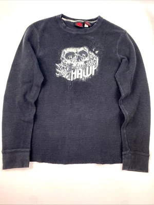 Camisa Tony Hawk Skate Pro Negra Manga Larga Térmica Calavera De Colección Grande Foto 1 de 4