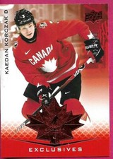 2021-22 Upper Deck Team Canada Juniors KAEDAN KORCZAK #99 Exclusives 022/250