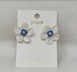 New J Crew Factory pearl flower stud earrings - Picture 1 of 5