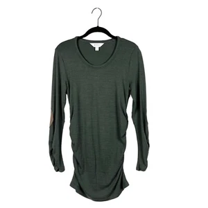 Top de maternidad Stitch Fix Market abeto XS parche en el codo manga larga verde oscuro - Imagen 1 de 6