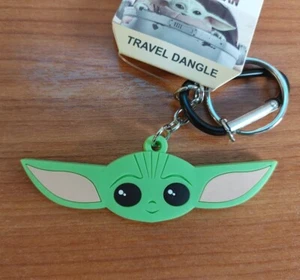 Disney Travel Dangle Mandalorian Grogu Star Wars Keyring Key Chain New Primark - Picture 1 of 3