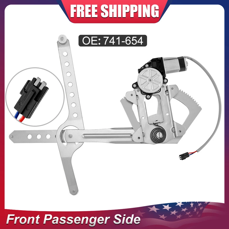 Front Passenger Side Power Window Regulator with Motor for Chevrolet GMC C1500 - Image 1 of 4
