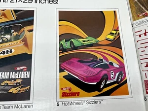 1970s Hot Wheels Holy Grail, Sizzlers Poster Original Hot Wheels, NOS, 21 X 29" - Picture 1 of 7