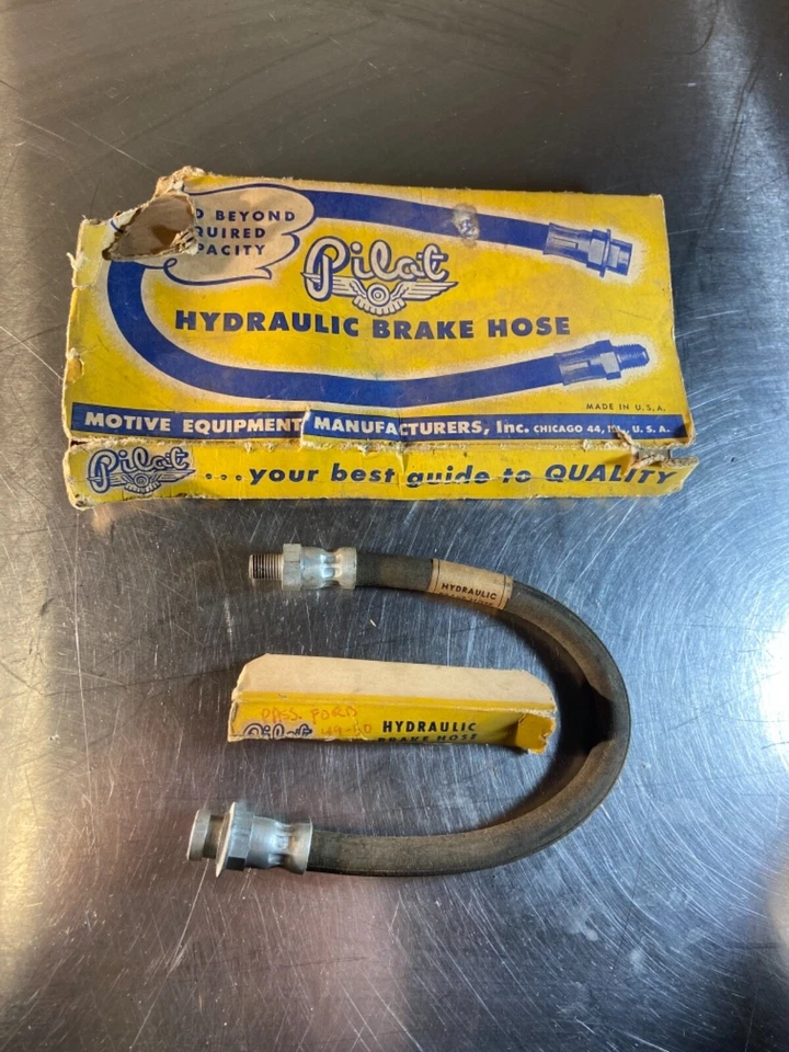 Manguera de freno hidráulica Pilot 49 50 FORD COCHE DE PASAJEROS DELANTERO VINTAGE NUEVO DE COLECCIÓN  Foto 1 de 1
