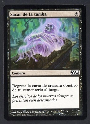 SACAR DE LA TUMBA DISENTOMB MAGIC 2011 MISTAKE ERROR MAGIC THE GATHERING M11 MTG - Imagen 1 de 3
