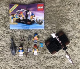 Lego 6257 Castaway's Raft Legoland Pirates COMPLETE with Instructions 1989