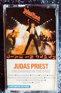 K7 AUDIO TAPE JUDAS PRIEST UNLEASHED IN THE EAST 9 TITRES MADE IN HOLLAND 1979 - Picture 1 of 3