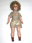 Antique Sfbj French #60 Bisque Socket Head & Composition Girl Doll + Paper Label