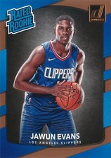 Jawun Evans RC 2017-18 Donruss Basketball Rated Rookie Card #162 LA Clippers