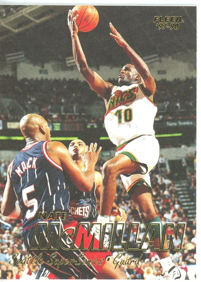1997-98 Fleer - Tiffany #171 Nate McMillan - Image 1 of 2