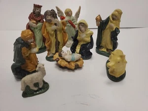 9 piezas de porcelana navideña belén - Imagen 1 de 7