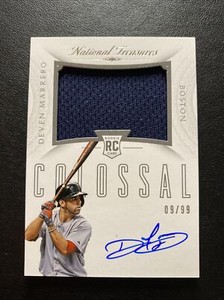 2015 National Treasures Colossal RC - Deven Marrero - Jersey & AUTO #/99 METS
