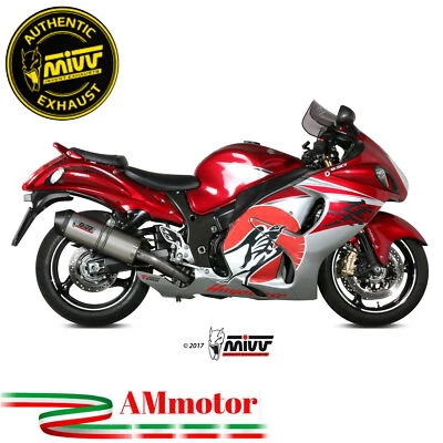 Exhaust Mivv Suzuki Gsx-R 1300 Hayabusa 2009 Motorcycle Oval Titanium Carbon Cap - Image 1 of 2