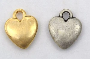 Metall Anhänger Herzanhänger - ideal für Ketten oder Armbänder - Bild 1 von 3