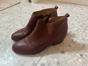 J.crew Factory Ankle Boots With Block Heel J7005 Size 7.5 - Picture 1 of 9