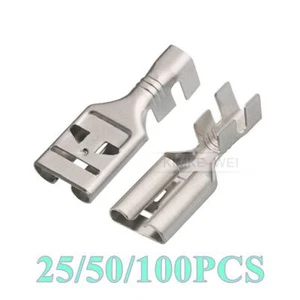 Auto/KFZ 9,5mm-Serie Crimpkontakte Buchsenkontakt Buchse Stecker Kontakt Neu - Picture 1 of 2