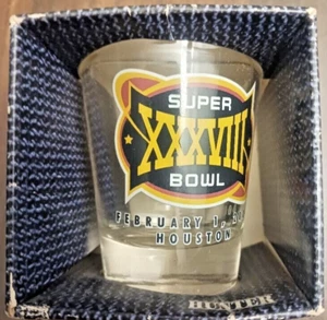 Super Bowl XXXVIII February 1, 2004, Houston-Shot Glass Officially Licensed - Picture 1 of 4