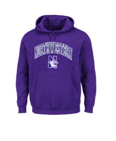 Northwestern Wildcats Purple Embroidered Hoodie Sweatshirt by Genuine Stuff Cover
