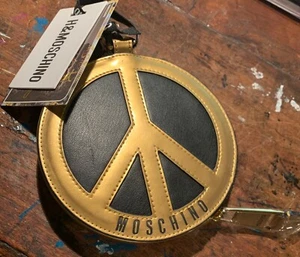MOSCHINO H&M PeacE pouch JEremy SCOTT collectiBLE RARE ICON etui GOLD - Bild 1 von 7