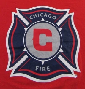 Chicago Fire MLS Major League Soccer Team Souvenir Red SS T Shirt Size XL - Picture 1 of 6