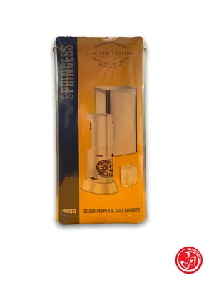 Silver pepper & salt grinder - Princess - Limited edition - Immagine 1 di 3