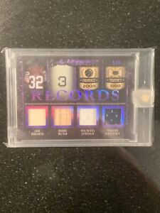 2019 Leaf Ultimate Sports Jordan Gretzky Brown Game Used Patch Babe Ruth Bat 6/6